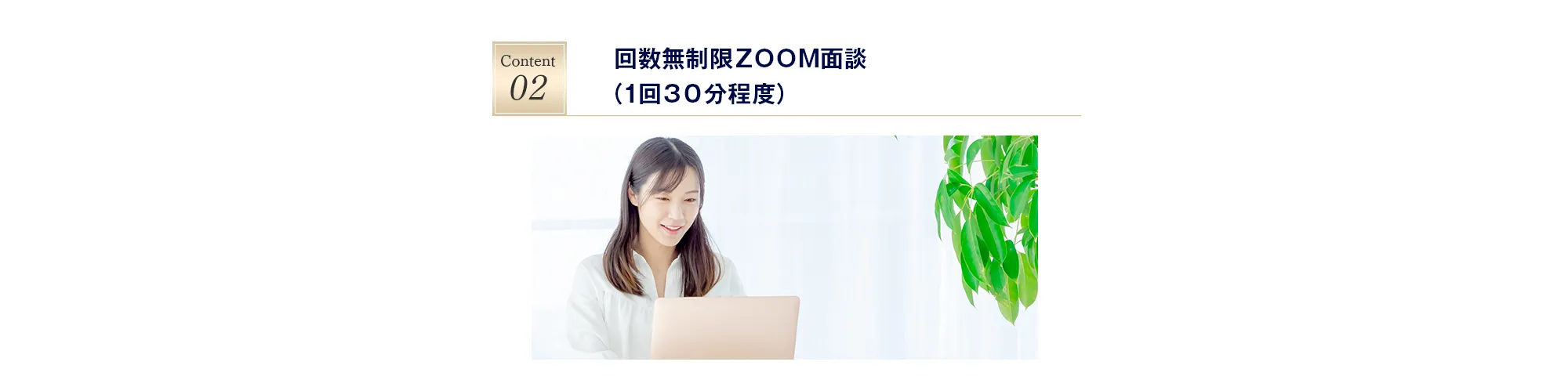 回数無制限ＺＯＯＭ面談（１回３０分程度）