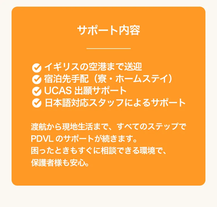 サポート内容